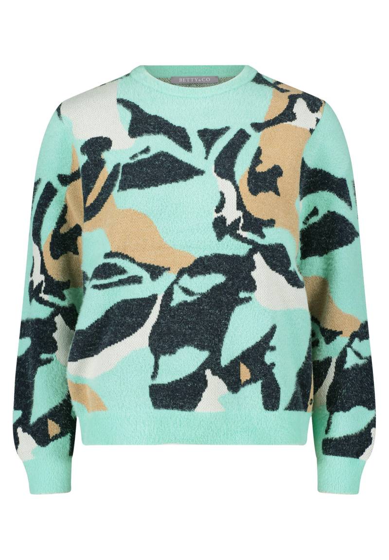 Betty & Co - Strickpullover mint/dark blue - Gr. - 36 von Betty & Co