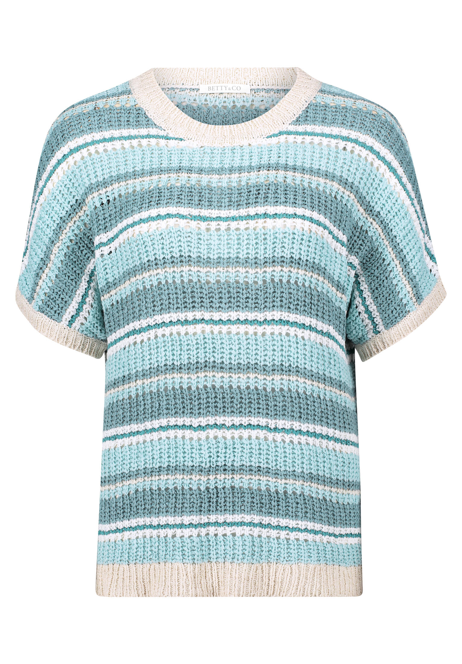 Betty & Co - Strickpullover mint/nature - Gr. - 36 von Betty & Co