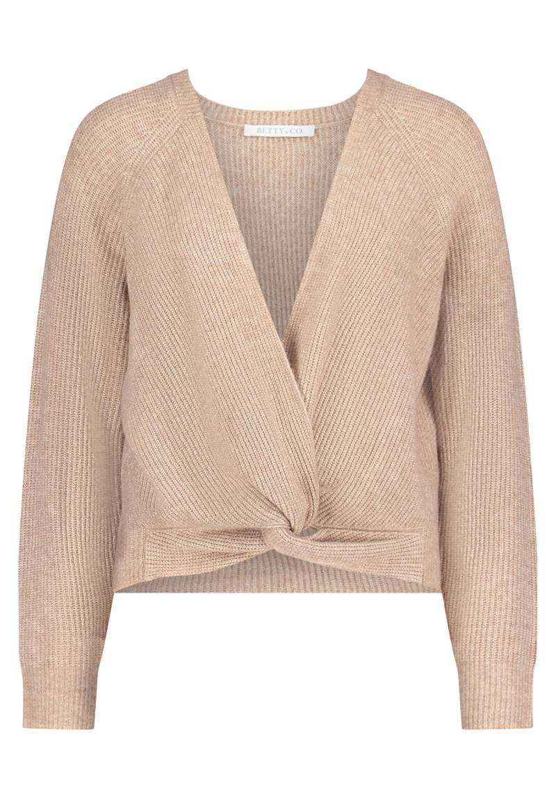Betty & Co - Strickpullover taupe melange - Gr. - 38 von Betty & Co