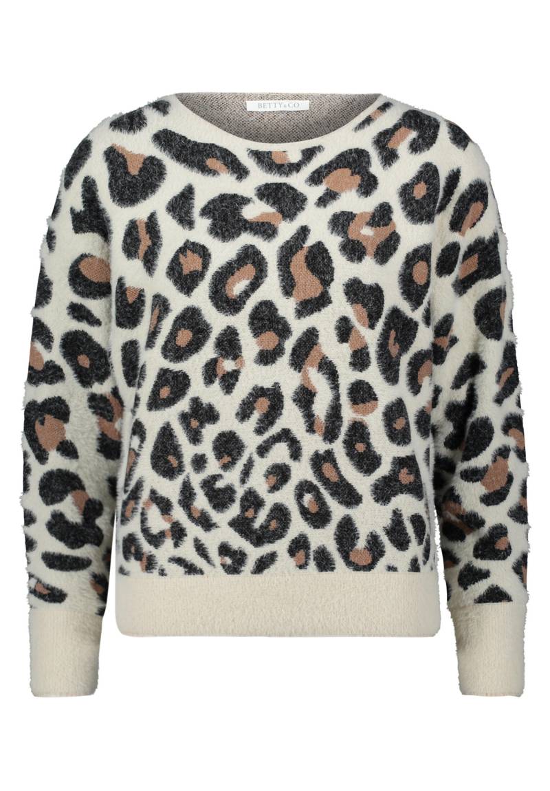 Betty & Co - Strickpullover weiß/schwarz - Gr. - 40 von Betty & Co