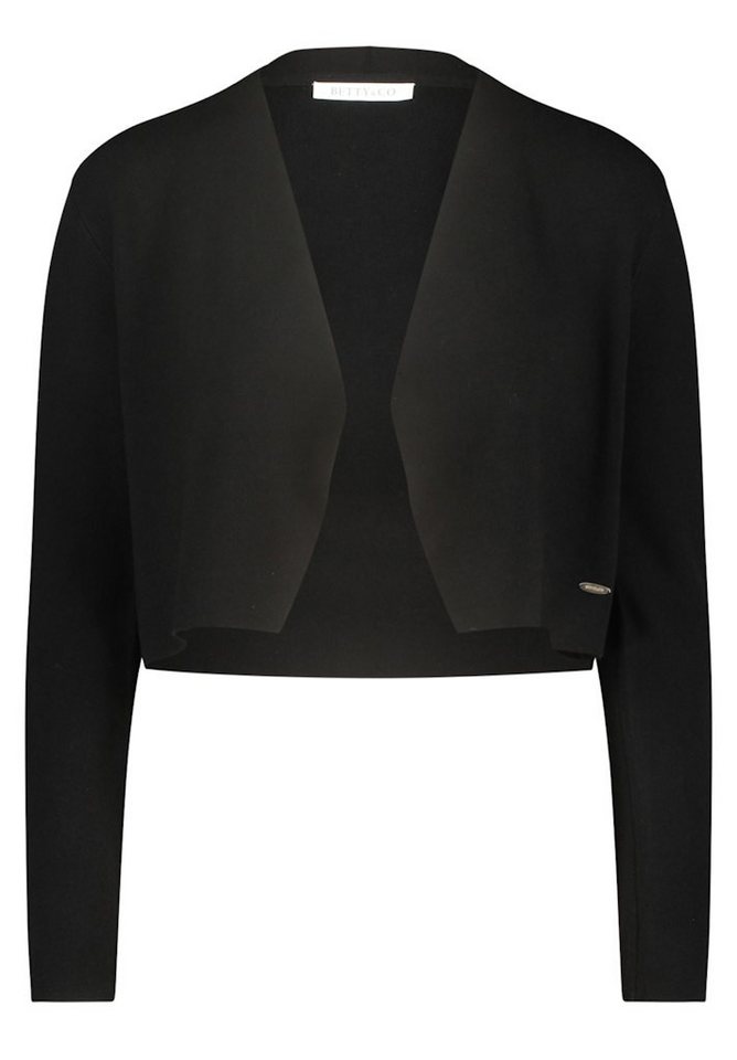 Betty&Co Strickweste Strickjacke Kurz 1/1 Arm Black von Betty&Co