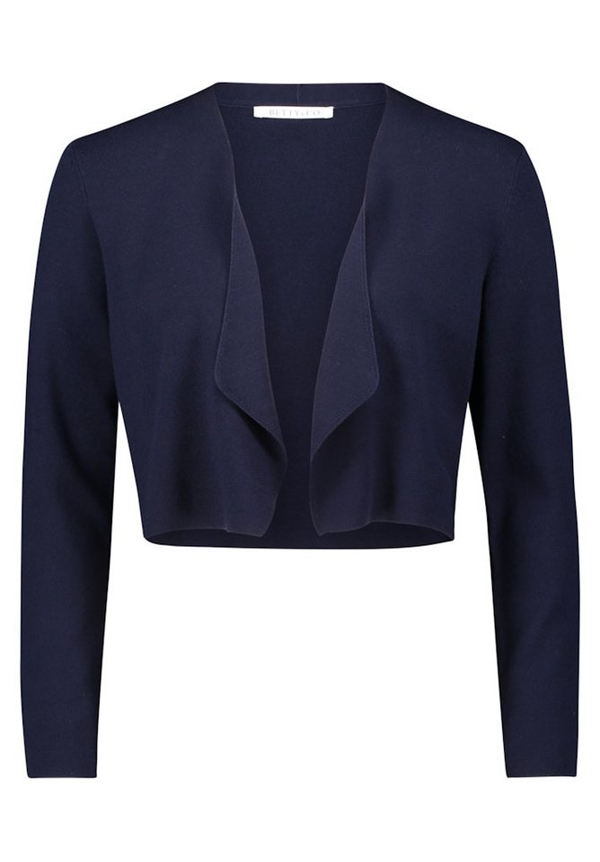 Betty&Co Strickweste Strickjacke Kurz 1/1 Arm NAVY BLUE von Betty&Co