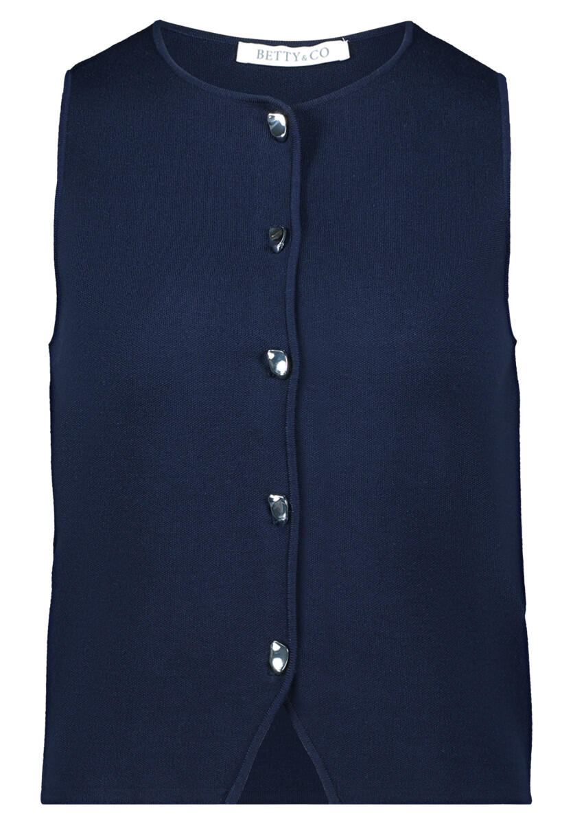 Betty & Co - Strickweste blau - Gr. - 40 von Betty & Co