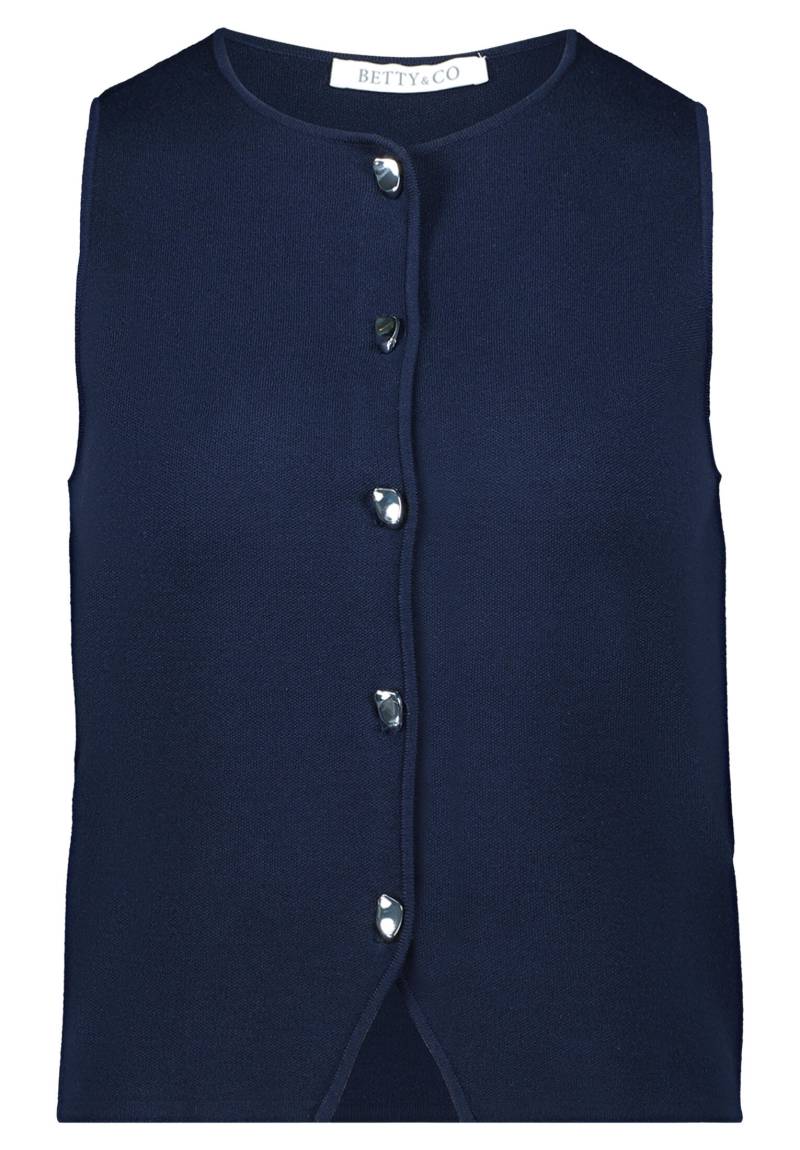 Betty & Co - Strickweste dunkelblau - Gr. - 42 von Betty & Co