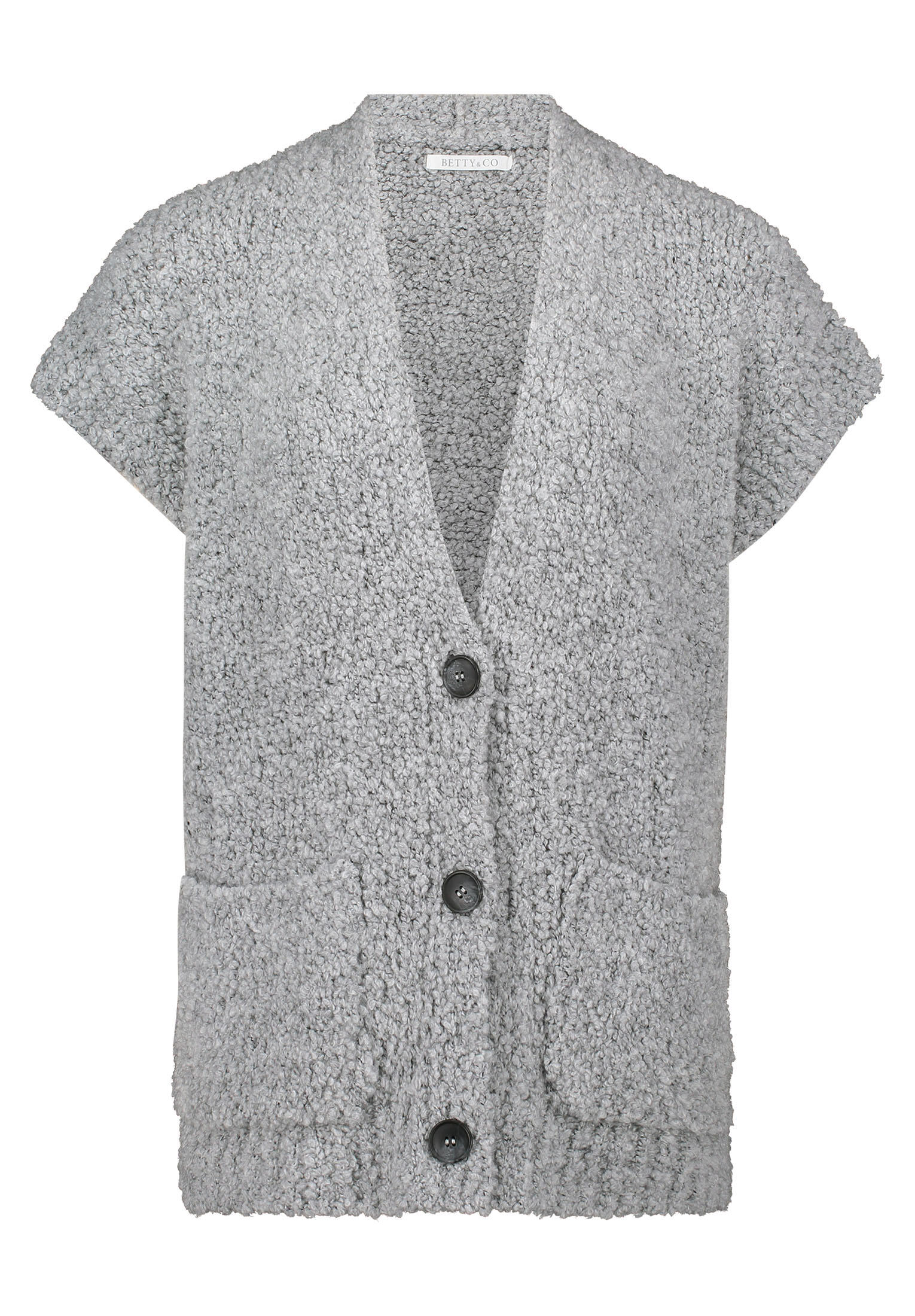 Betty & Co - Strickweste light silver melange - Gr. - L von Betty & Co