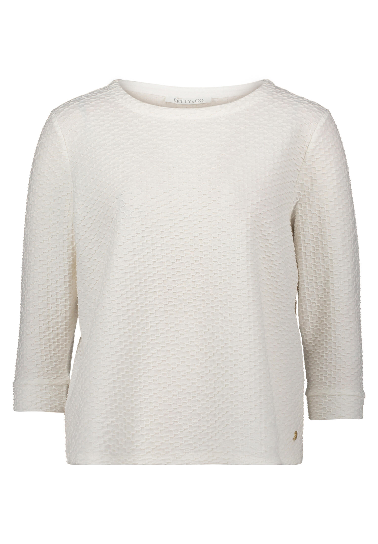 Betty & Co - Strukturshirt rohweiß - Gr. - S von Betty & Co
