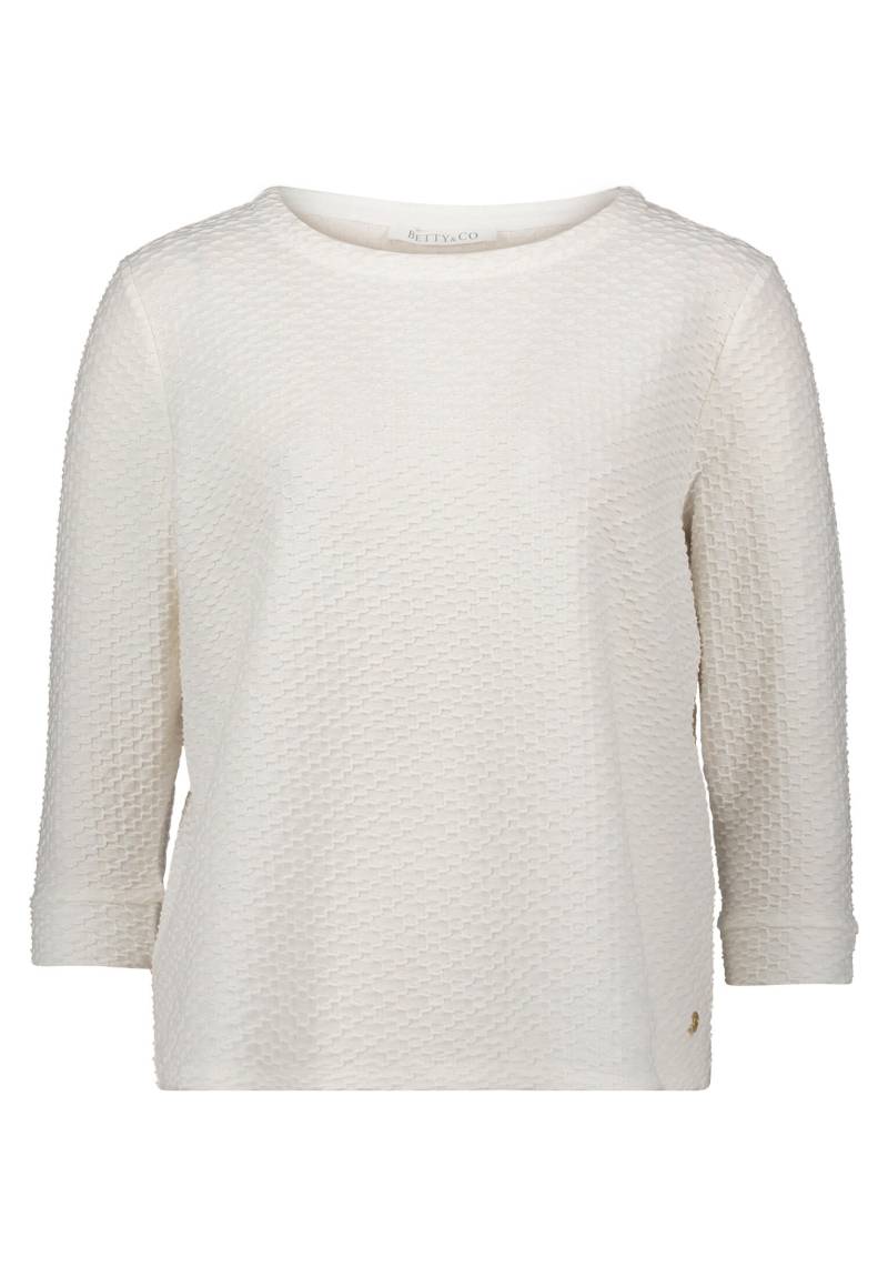 Betty & Co - Strukturshirt rohweiß - Gr. - S von Betty & Co