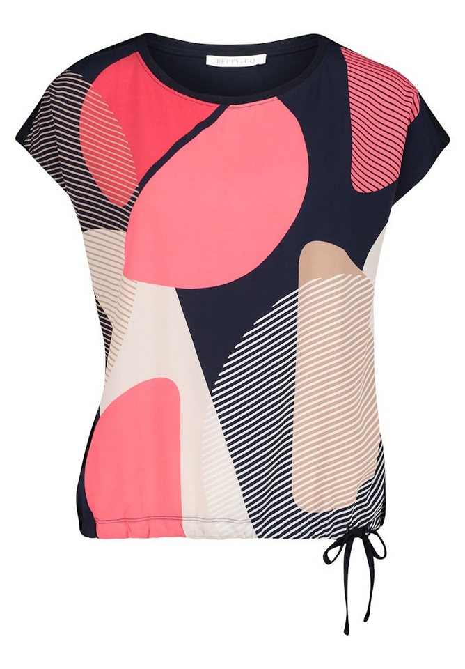 Betty&Co T-Shirt Shirt Kurz 1/2 Arm Dark Blue/Red von Betty&Co