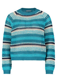 Damen Lochstrick-Pullover mit Rippbündchen Damen Lochstrick-Pullover mit Rippbündchen von Betty & Co