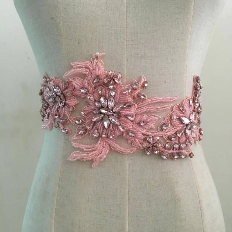Deluxe Rosa Strass Perlen Applikationen, Schulter Kragen Mieder Applikationen Handwerk Braut Schärpe Kopfschmuck Accessoires Deluxe Rosa Strass Perlen Applikationen, Schulter Kragen Mieder Applikationen Handwerk Braut Schärpe Kopfschmuck Accessoires von BettyLaceShow