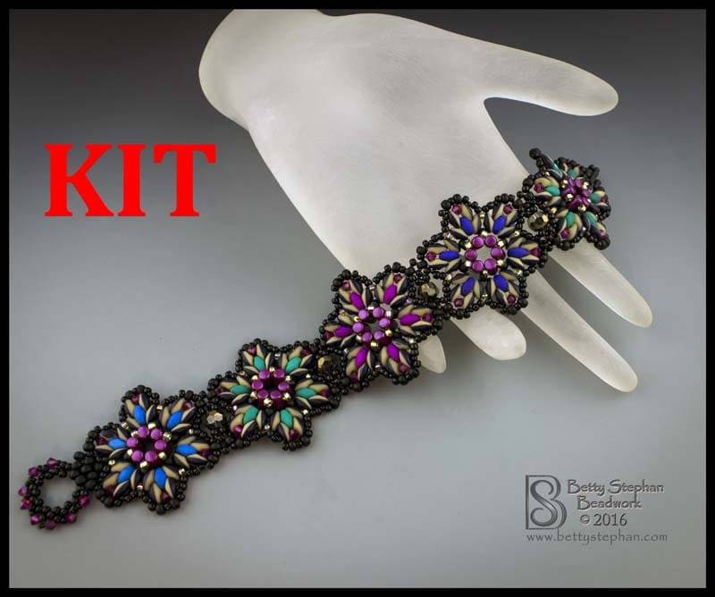Kit - Starburst Bracelet Multicolor Beadwoven Armband Kit Kit - Starburst Bracelet Multicolor Beadwoven Armband Kit von BettyStephanBeadwork