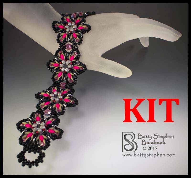 Kit - Starburst Bracelet Rosa Beadwoven Armband Kit Kit - Starburst Bracelet Rosa Beadwoven Armband Kit von BettyStephanBeadwork
