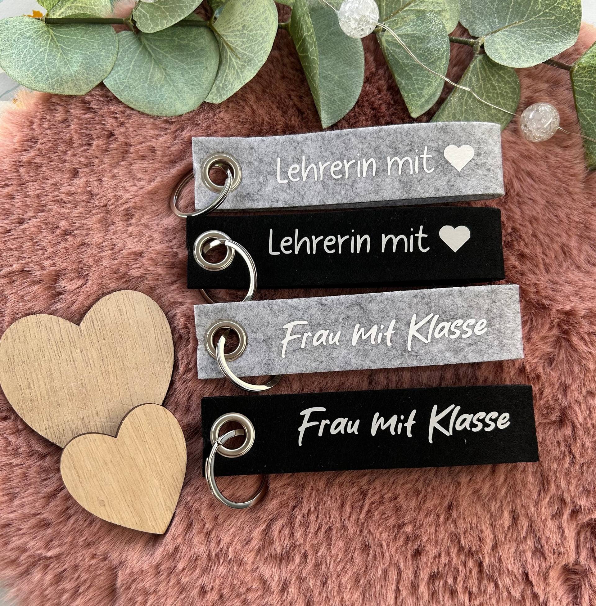 Schlüsselanhänger, Abschiedsgeschenk, Lehrerin Mit Herz, Frau Klasse von BettysKreativStudio