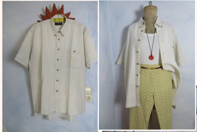 Vintage Leinen Hemd Mens Ssize Xl Große Tasche, Dunkle Knöpfe 100% Naturfaser Breuninger Natural Line Stuttgart 80Er 90Er Vintage Leinen Hemd Mens Ssize Xl Große Tasche, Dunkle Knöpfe 100% Naturfaser Breuninger Natural Line Stuttgart 80Er 90Er von BettysVintageHouse