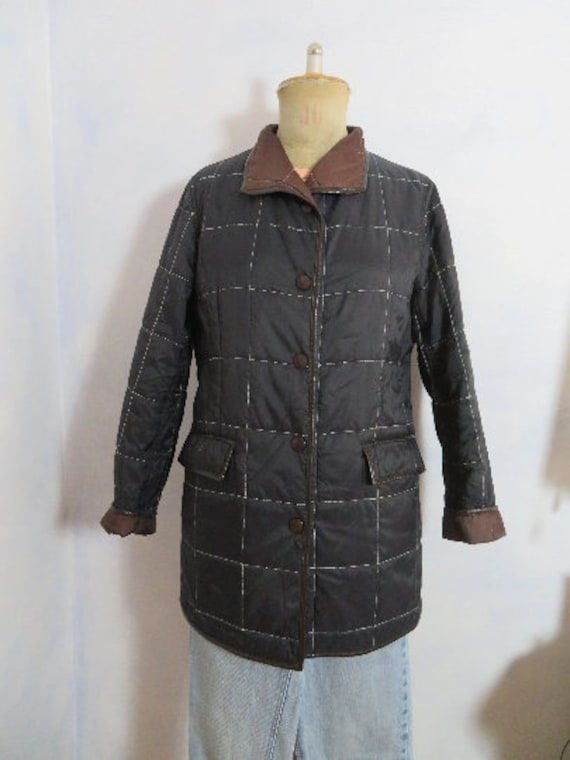 Vintage Steppmantel Womans Size M/L Steppjacke Wattiert Druckknopf 70Er/80Er Jahre Vintage Steppmantel Womans Size M/L Steppjacke Wattiert Druckknopf 70Er/80Er Jahre von BettysVintageHouse