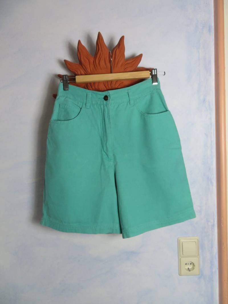 Vintage Womens Size S Shorts Mint Grün Hoch Taillierte 80S 90S 100% Baumwolle Mom Vintage Womens Size S Shorts Mint Grün Hoch Taillierte 80S 90S 100% Baumwolle Mom von BettysVintageHouse