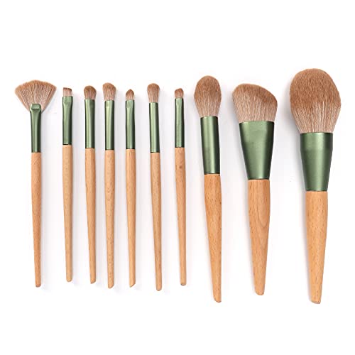 10 Stück Lidschatten Lose Puderpinsel, Make up Pinsel Set, Weiches Haar tragbar und Hautfreundlich Tragbare Weiche Faser Haar Foundation Kosmetisches Werkzeug von Betued