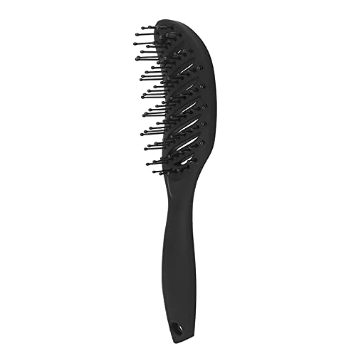 Curved Vent Haarbürste, Entwirrungsbürste, Paddel Entwirrungsbürste, Curved Vented Styling Haarbürste für Damen Herren Kinder Nasses und Trockenes Haar(Schwarz) von Betued