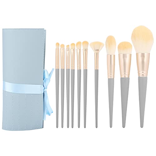 Kosmetikpinsel, Professioneller Make-up-Pinsel, 10 Stück Loser Puder Rougepinsel Tragbares Weiches Haar Kosmetikpinsel-Set Make-up-Tool Reisepinsel Concealer Lidschatten-Pinsel-Set Ausgestattet mit Ei von Betued