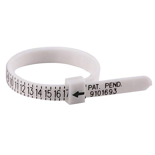 Neu, Hochwertig, Sizer, Fingermaß Messgerät, Skala, Hochzeit Ringtester von Betued