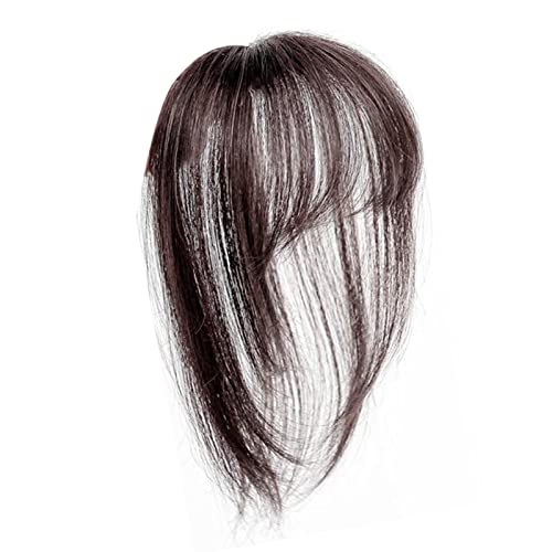 Betued Pony Haarteil, Fake Bangs, Pony Haarspange, Haarverlängerung Air Bangs Rund 3D Atmungsaktiv Modisch Leicht French Bang Perücke Haarteile Haarteile für Frauen von Betued