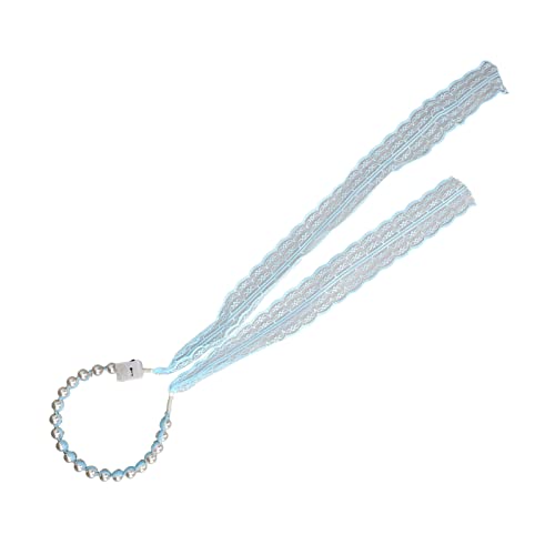 Spitzenband Licht Haarband Mode Süße Künstliche Perlen Leuchten Hochzeit Kopfschmuck, Spitze Leuchtende Haarband Stirnbänder von Betued