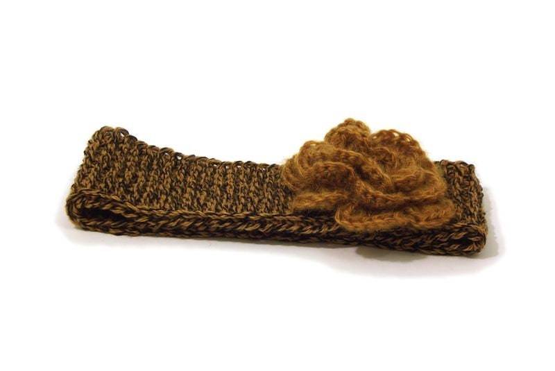 Blumiges Gestricktes Stirnband Für Frauen, Herbst Ohrenwärmer, Retro Ohrenschützer Dehnbar von Betulek