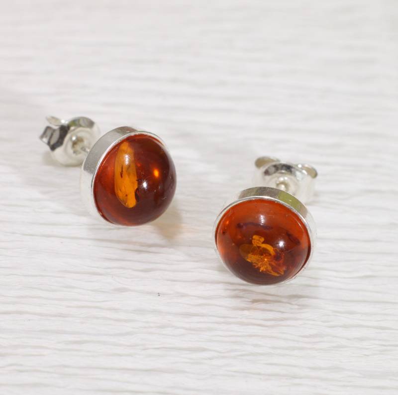 Ohrstecker Jade Drahtumwicklung von Betulek