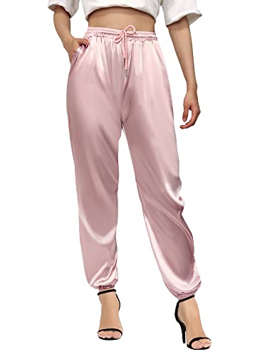 Betusline Damen-Jogginghose aus Satin, rose, Groß von Betusline