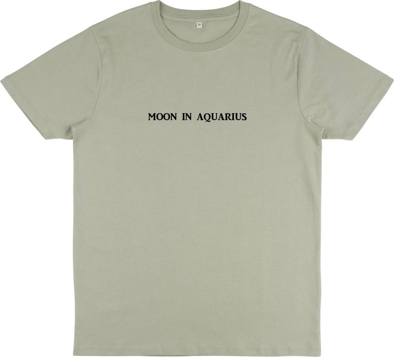 Mond Im Wassermann T-Shirt Aus Bio Baumwolle | Astrologie-Grafik-T-Shirt Sternzeichen Shirt Mond Im Wassermann T-Shirt Aus Bio Baumwolle | Astrologie-Grafik-T-Shirt Sternzeichen Shirt von BetweenTheLinesUK