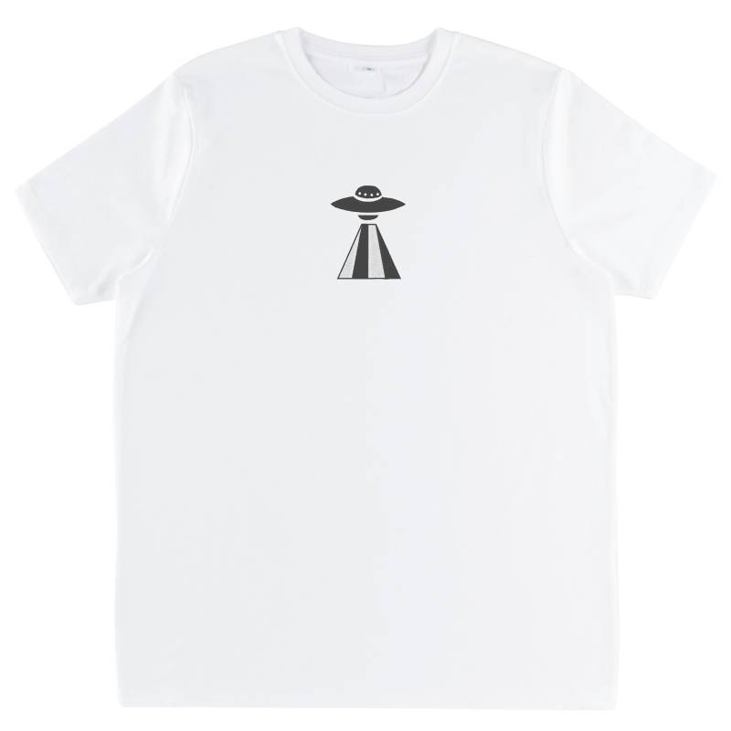 Ufo Alien T-Shirt - Besticktes Aus Bio-Baumwolle Ufo Alien T-Shirt - Besticktes Aus Bio-Baumwolle von BetweenTheLinesUK
