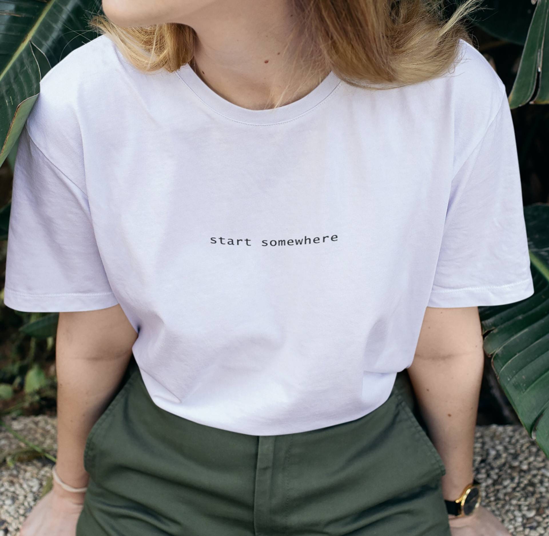 start Irgendwo Bio-Baumwolle T-Shirt start Irgendwo Bio-Baumwolle T-Shirt von BetweenTheLinesUK