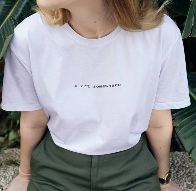 start Irgendwo Bio-Baumwolle T-Shirt start Irgendwo Bio-Baumwolle T-Shirt von BetweenTheLinesUK