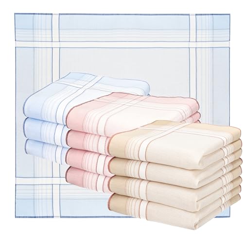 Betz 12 Stück Damen Stoff Taschentücher Paloma 4 Größe 28x28 cm 100% Baumwolle Dessin 2 von Betz