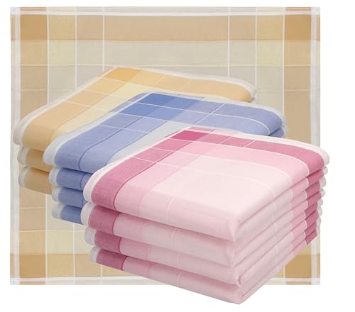 Betz 12er Damen Stoff Taschentücher Set Selma Größe ca. 28x28 cm 100% Baumwolle Farbe Dessin 2 Selma von Betz