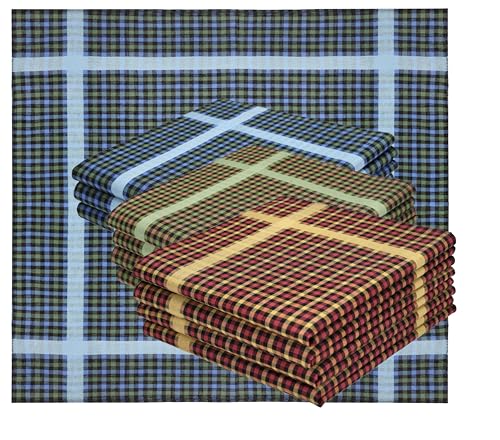 Betz 12er Stofftaschentücher - Herrentaschentücher - Männertaschentücher aus 100% Baumwolle - 40x40 cm - Set LUX 1 Farbe LUX 1 - Dessin 12 von Betz