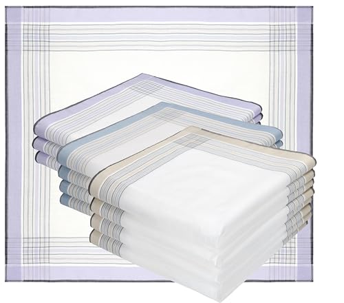 Betz 12 Stück Herren Stoff Taschentücher Set Lord 4 100% Baumwolle Größe 45x45 cm Dessin 2 von Betz