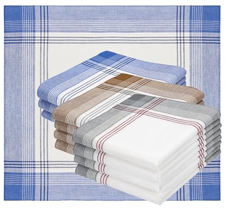 Betz 12 Stück Herren Stoff Taschentücher Set Martin Dessin 08 Größe 40 x 40 cm 100% Baumwolle von Betz