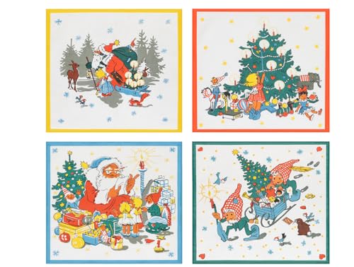 Betz 12er Pack Kinder-Taschentücher 28x28 cm Design 20 "Weihnachtszeit von Betz
