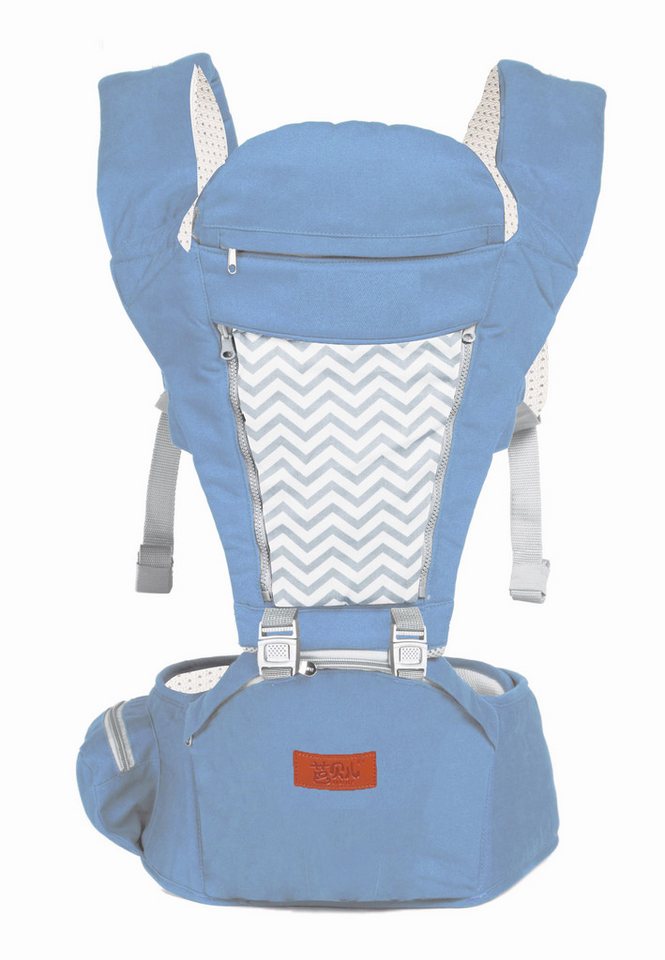 Betz Babytrage für Neugeborene & Baby Bauchtrage Rückentrage bis 15 kg Farbe blau (1-tlg) von Betz