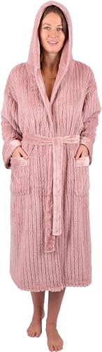 Betz Bademantel Microfaser mit Kapuze - RIGA - für Herren und Damen Größe S/M Farbe: lotus von Betz