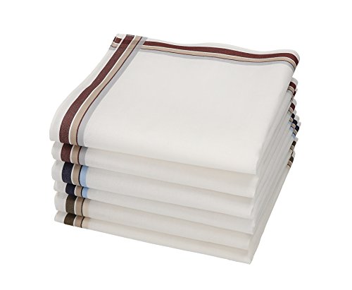 Betz 6 Stück Taschentücher Herrentaschentücher Stofftaschentücher Damen- Männertaschentücher 100% Baumwolle Größe 40x40 cm - Leo 5 Dessin 3 Betz 6 Stück Taschentücher Herrentaschentücher Stofftaschentücher Damen- Männertaschentücher 100% Baumwolle Größe 40x40 cm - Leo 5 Dessin 3 von Betz