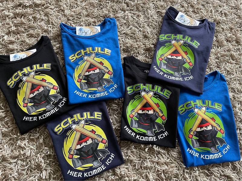 Schulkind Shirt Ninja von BetzKreativShop