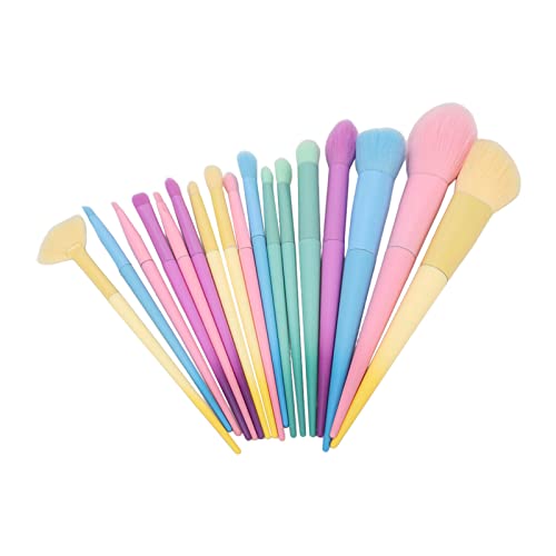 17pcs Süßigkeitenfarben -up -Pinsel Set, Fundament Mischpulver Blush Concealer Lidschatten Regenbogen Kosmetikbürste für Frauen von Beufee
