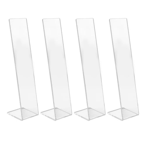 4 PCs Acrylhaar -Clip -Anzeigeständer, L -Form Haarnadel -Displayhalter Tabletop Haarclip Organizer Speicherregal (Klar) von Beufee