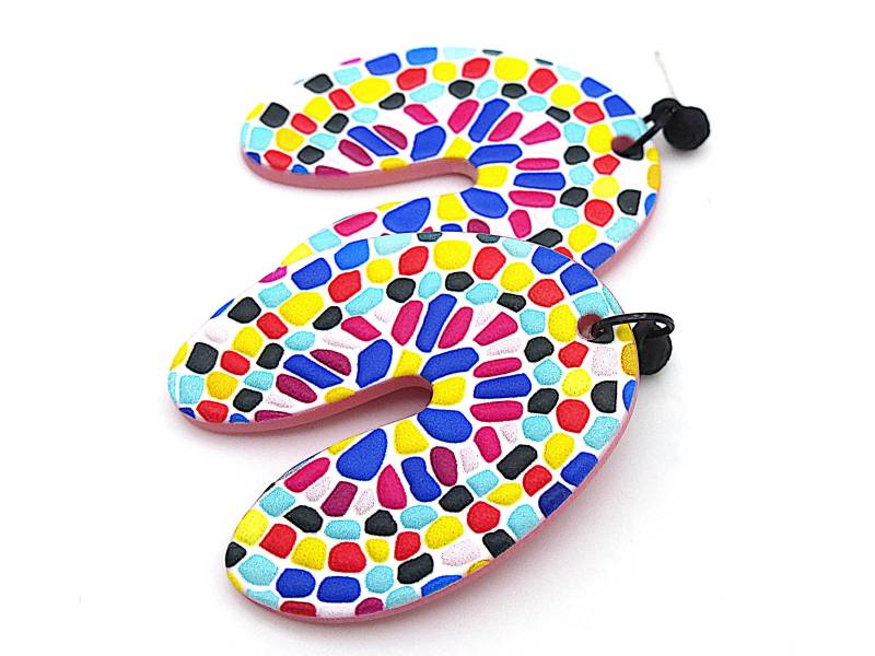 Abstrakte Statement Ohrhänger Stylish Auffallend Buntes Mosaik Moderne Kunst Design Farbenfroh Gemustert "Modern Art' Abstrakte Statement Ohrhänger Stylish Auffallend Buntes Mosaik Moderne Kunst Design Farbenfroh Gemustert "Modern Art' von BeuteStueckchen