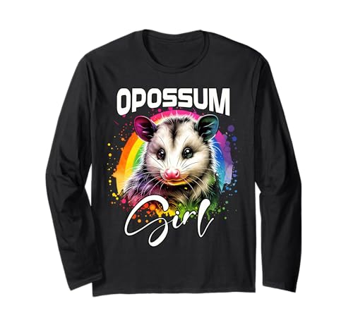 Opossum Mädchen Beutelratte Langarmshirt Opossum Mädchen Beutelratte Langarmshirt von Beutelratte Designs Damen