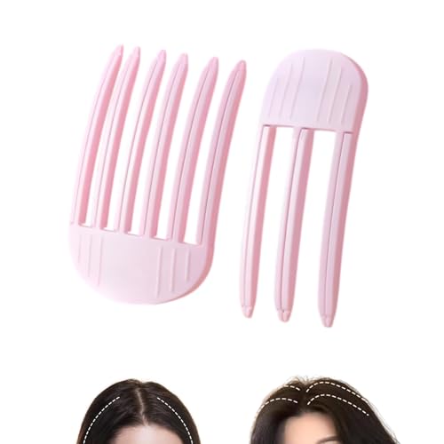Fluffy Volumizing Hair Root Clips, Korean Root Hair Volume Clip for Women Root Lifting, No Trace Hair Volume Clips for Roots, Wind Shaping Styling Comb for Fluffy Bangs (Pink, Medium) von Beutthiar
