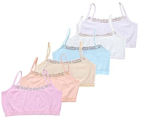 Bevalsa Mädchen Bustier Girls' Bustier with Lace 10-14 Jahre Girls Bras von Bevalsa