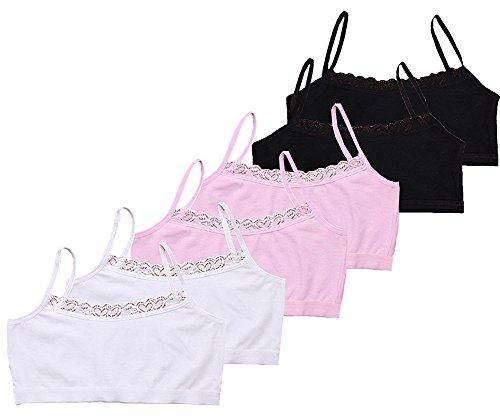 Bevalsa Mädchen Bustier Girls' Bustier with Lace 10-14 Jahre Girls Bras von Bevalsa